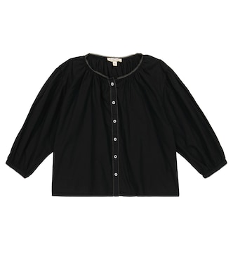 Brunia cotton blouse | Caramel