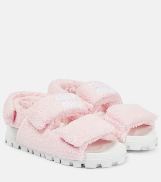 Sandalen aus Frottee | Miu Miu
