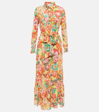 Kimi floral shirt dress | Poupette St Barth