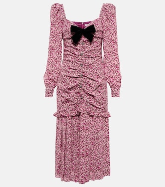 Bedrucktes Midikleid aus Seide | Alessandra Rich