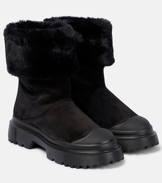 Ankle Boots H619 aus Veloursleder | Hogan