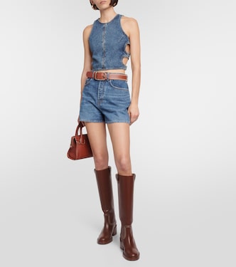 High-Rise Jeansshorts | Chloé