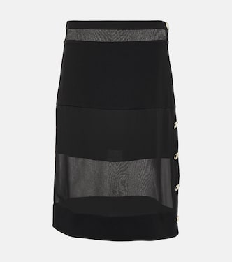 Falda midi de chifón técnico | Proenza Schouler