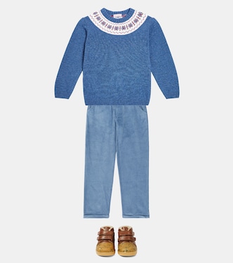 Sneakers in pelle e shearling | Petit Nord