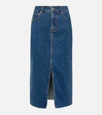Gonna midi di jeans Victoria | Veronica Beard