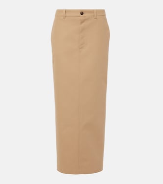 Drill cotton maxi skirt | Wardrobe.NYC