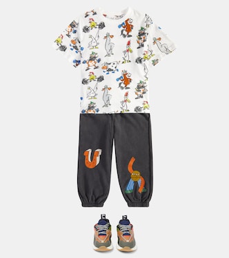 T-shirt Doodle in jersey di cotone | Stella McCartney Kids