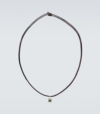 18kt gold necklace with tourmaline | Octavia Elizabeth