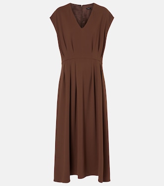 Abito midi in cady a pieghe | Joseph