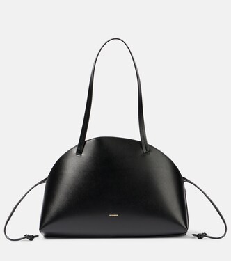 Curve Medium leather shoulder bag | Jil Sander
