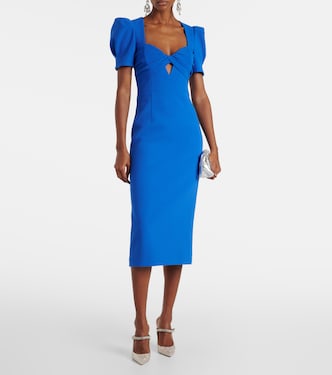 Abito midi Antonella in crêpe con cut-out | Rebecca Vallance