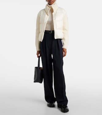 Down-paneled virgin wool cardigan | Moncler