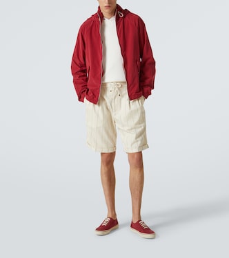 Sneakers aus Canvas mit Leder | Brunello Cucinelli