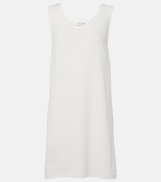 Robe midi en coton et laine mélangés | Alaïa