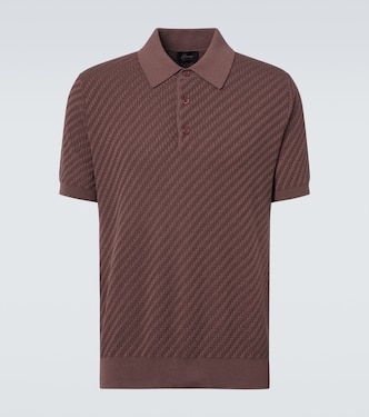 Cotton, silk, and cashmere polo shirt | Brioni