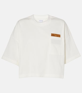 T-Shirt Intrecciato aus Baumwoll-Jersey | Bottega Veneta