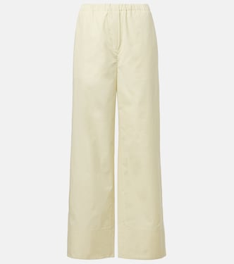 Pantalones anchos de popelín de algodón | Toteme