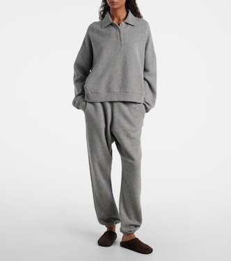 Corzas cashmere and cotton polo sweater | The Row
