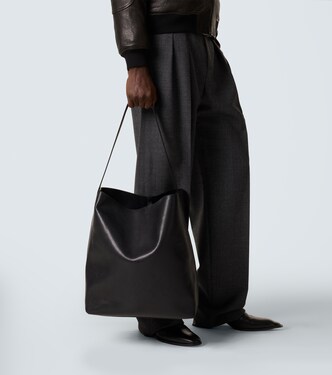 Bold leather tote bag | Saint Laurent