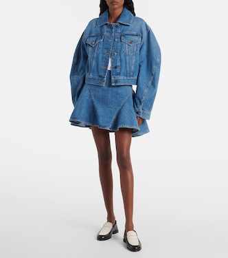 Ruffled denim miniskirt | Givenchy