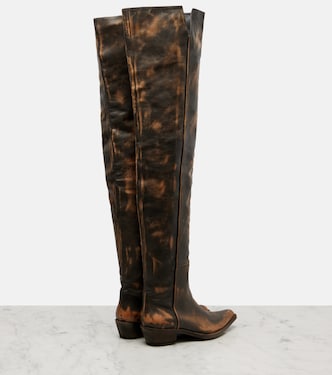 Overknee-Stiefel Clive 35 aus Leder | Khaite