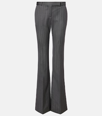 Striped wool flared pants | McQueen