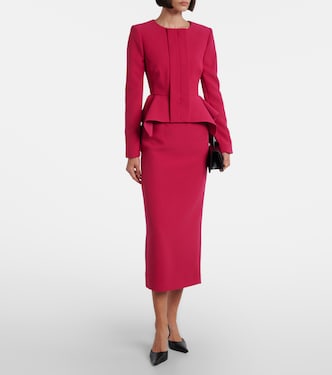 High-rise cady pencil skirt  | Roland Mouret