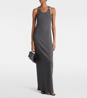 Cotton jersey maxi dress | Jean Paul Gaultier