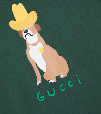 x Euan Roberts printed jersey hoodie | Gucci Kids