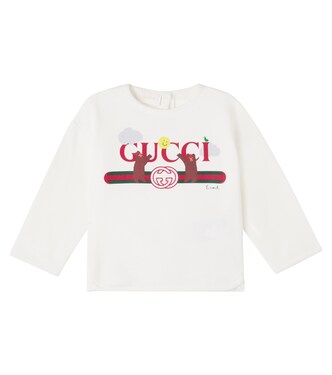 x Euan Roberts Baby printed cotton jersey sweatshirt | Gucci Kids