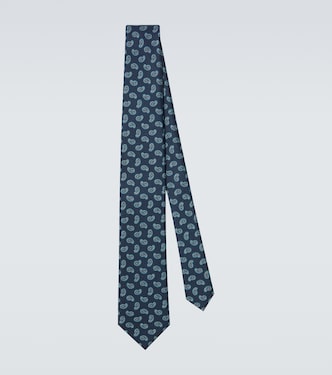Paisley silk jacquard tie | Brioni