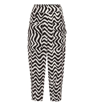 Pantaloni Cecilia a stampa in seta | Stella McCartney