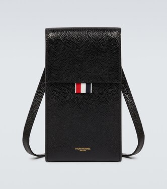 Borsa porta smartphone in pelle | Thom Browne