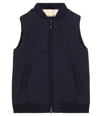 Gilet matelassé Gabe en laine extensible | Loro Piana Kids