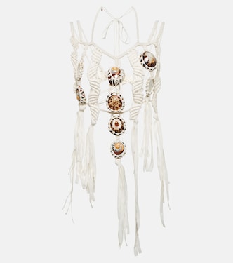 Collana Larry in crêpe de chine con conchiglie | Chloé