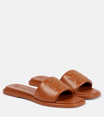 Double T Sport leather sandals | Tory Burch