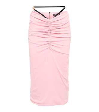 Falda midi fruncida | Versace