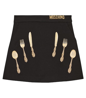 Embroidered jersey skirt | Moschino Kids