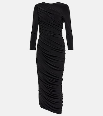 Diana ruched jersey midi dress | Norma Kamali
