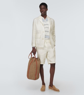 Majuro linen Bermuda shorts | Loro Piana