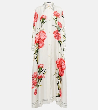 Bedruckter Kaftan aus Seiden-Twill | Dolce&Gabbana