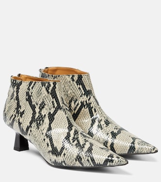 Ankle Boots aus Lederimitat | Ganni