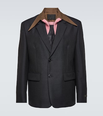 Anzugjacke aus Wolle und Mohair | Prada