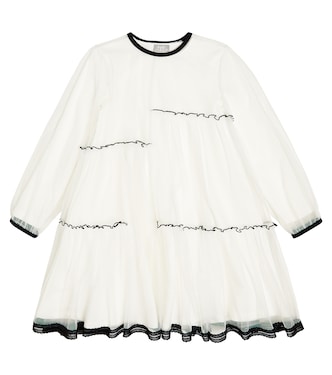 Kleid aus Tüll und Jersey | Il Gufo