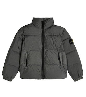 Chaqueta de plumas con parche y logo | Stone Island Junior