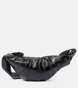 Croissant Small coated canvas shoulder bag | Lemaire