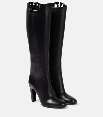 Botas altas VLogo Signature de piel | Valentino Garavani