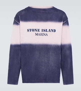 Marina - Pullover in cotone con logo | Stone Island