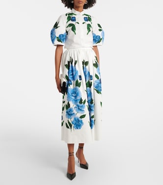 Blusa in cotone con stampa | Erdem