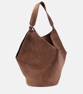 Lotus Medium suede tote bag | Khaite